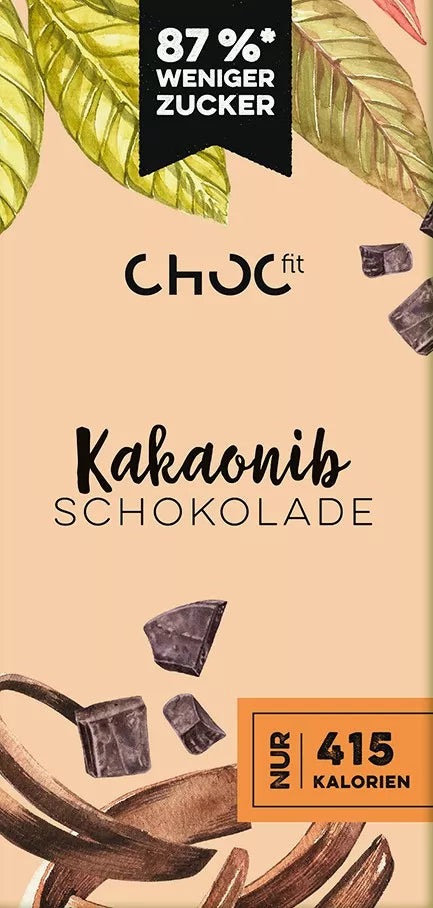 Tablette chocolat aux éclats de cacao - 100g - Anti-Gaspi