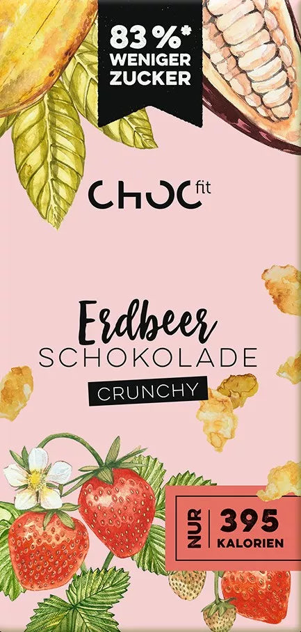 Tablette chocolat croquant aux fraises - 100g - Anti-Gaspi