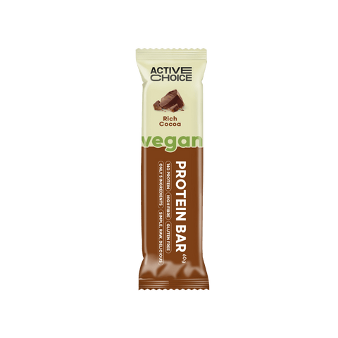 Barre protéinée végétalienne - riche en cacao - 65g - Anti-gaspi