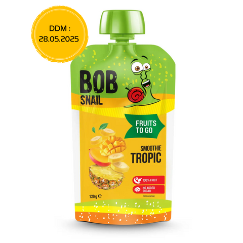 Smoothie en gourde banane, ananas et mangue - 120g - Anti-Gaspi