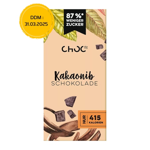 Tablette chocolat aux éclats de cacao - 100g - Anti-Gaspi