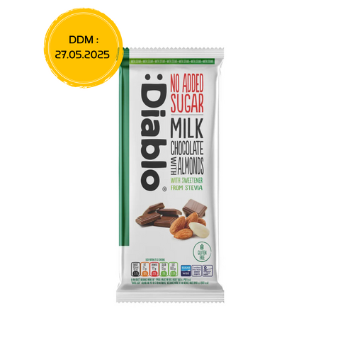 Tablette chocolat au lait et amandes - 75g - Anti-Gaspi