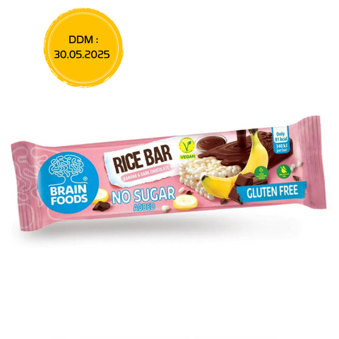 Barre de riz, banane et chocolat noir - 18g - Anti-Gaspi