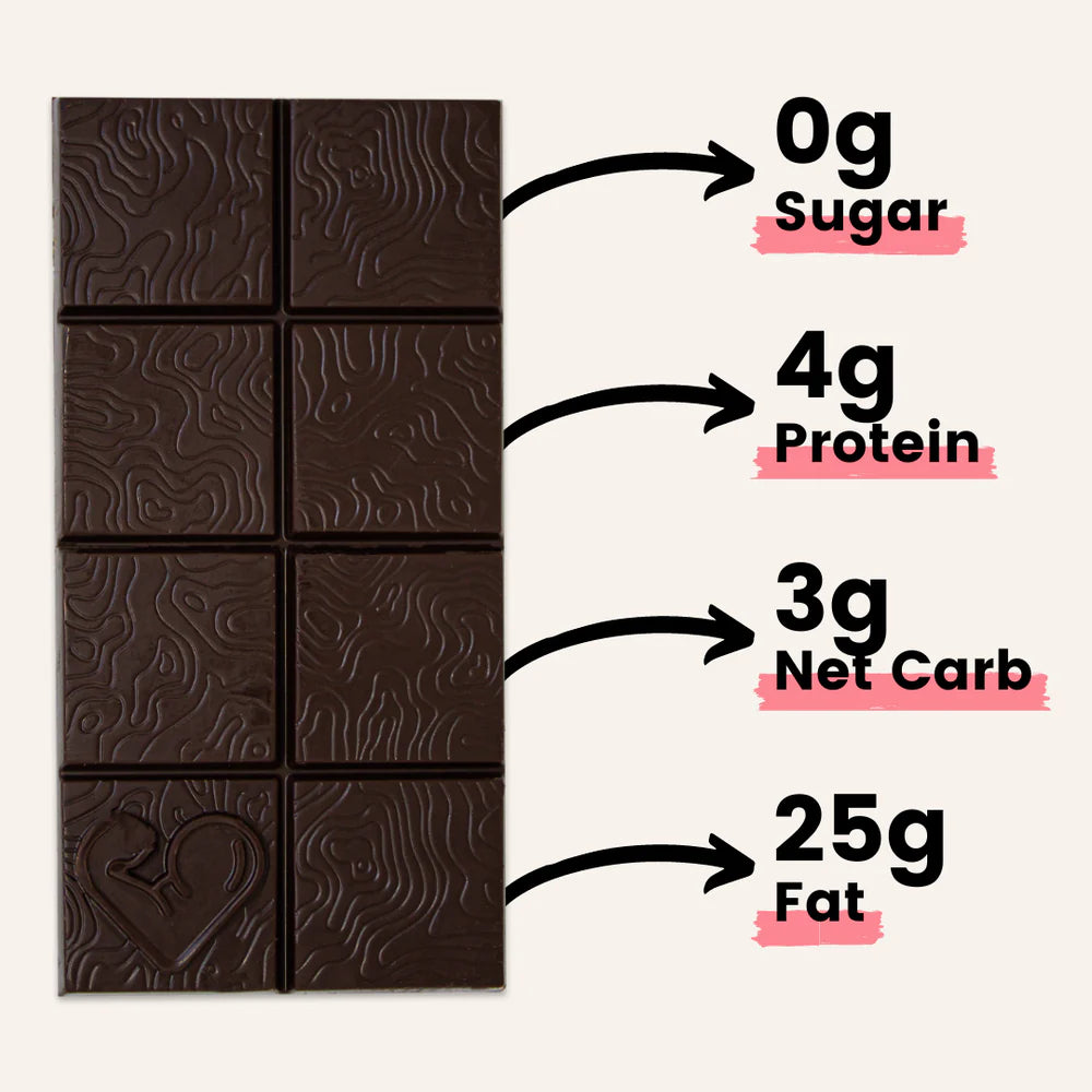 Chocolat sans sucre Belge noir (75g)